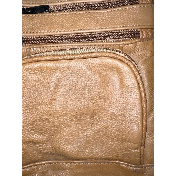Maze Exclusive Genuine Leather Tan Crossbody Bag NWT - Picture 6 of 6